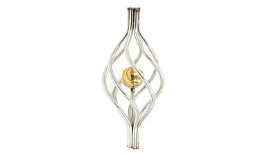 Декоративная вставка (корзинка) для стойки Ø25 мм, с золотым шаром k388-2 купить в Москве