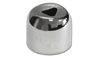 Наконечник штампованный (СПС) прямой 90° на трубу Ø25 мм, для поручня Ø38.1 мм, полированный, нержавеющий, AISI 304, k071 купить в Москве