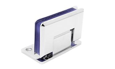 Петля для душевой кабины стена-стекло 90° с односторонним креплением, 90*55, цинк, полированная t305 PZn купить в Москве