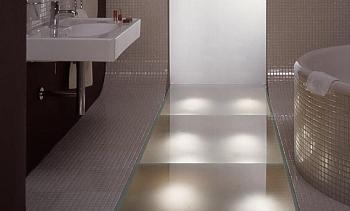 Стеклянные полы в ванной в Москве. Готовые проекты ПерилаГлавСнаб