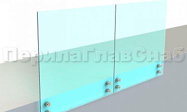 Ограждение без поручня на точечном креплении купить в Москве