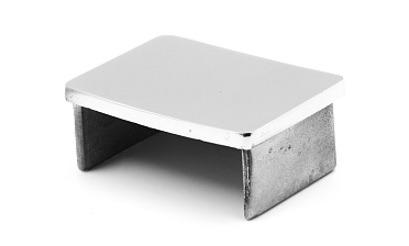 Заглушка для профильной трубы 40х60 мм, полированная, хром (AISI 304) k543 купить в Москве