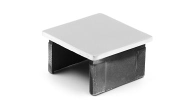 Заглушка для поручня с пазом 40x40 мм, полированная, хром (AISI 304) k547 купить в Москве