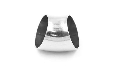 Отвод поручня под сварку Ø38.1х100/2х1.35 мм, 45°, полированный 400 Grit, (AISI 304) k095-45 купить в Москве