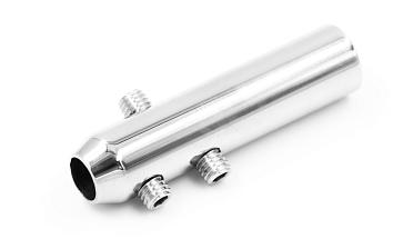 Держатель тросика Ø6 мм, короткий 50х12, прямой, под М8, полированный k240-2 купить в Москве