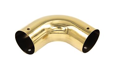 Отвод 90° для круглого пластикового поручня, золото k259-88 купить в Москве