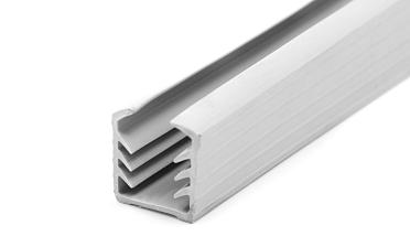 Уплотнитель в поручень с пазом 24х24 для стекла 12мм, EPDM (3-х метровый) СЕРЫЙ Фk301-G купить в Москве