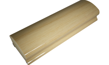 Пластиковый поручень фигурный текстурный, цвет беленый дуб, длина 4м k899-3  купить в Москве