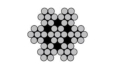 Трос из нержавеющей стали средней жесткости Ø6 мм AISI 304 Ф-1070 купить в Москве