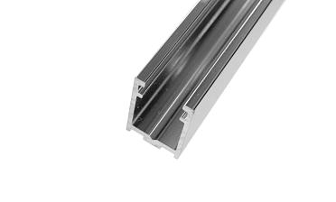 П-образный профиль 19x13, L=3000, под стекло 8 мм, алюминий полированный t758-3000 AL купить в Москве