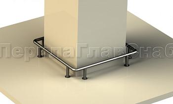 Колесоотбойники вокруг квадратной колонны, все завязано в Москве. Готовые проекты ПерилаГлавСнаб