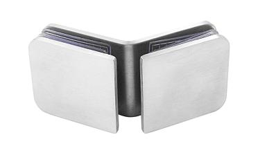 Коннектор для душевой кабины стекло-стекло 135° 45х45 мм шлифованный t726-2 SSS  купить в Москве