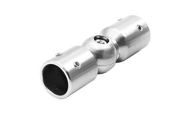 Соединитель труба-труба произвольный угол, нерж. шлифованный t915 SSS купить в Москве