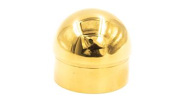 Заглушка для трубы Ø50.8х1.45 мм сферическая литая золотая k092-88 купить в Москве
