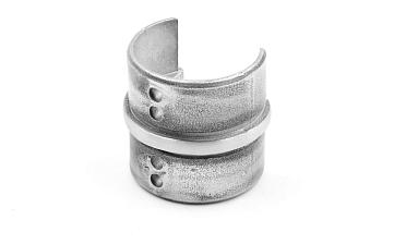 Соединитель для поручня с пазом Ø48.3 х 5 мм, шлифованный, AISI 304 Фk236-2 купить в Москве