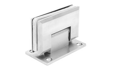 Петля для душевой кабины стена-стекло 90° 90х55 мм AISI 304, шлифованная  t301 SSS купить в Москве