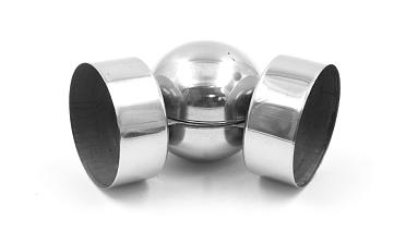 Поворот дер./пласт. поручня Ø50.8х0.4 мм, полированный, (AISI 201) k053-5 купить в Москве