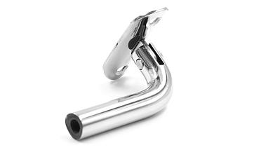 Держатель поручня выносной на стойку, с регулируемым ложементом под трубу Ø38.1 мм, резьба внутренняя М8, полированный, (AISI 304) k261  купить в Москве