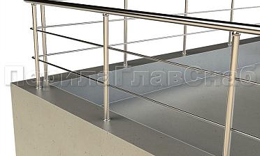 Ограждение на кровлю с ригельным заполнением купить в Москве