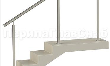 Нержавеющие ограждения без ригелей с квадратными стойками купить в Москве