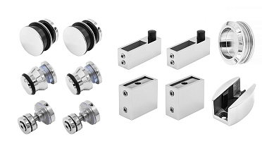 Комплект раздвижной системы для стеклянной душевой, нержавеющая сталь AISI 304, полированная t401 PSS купить в Москве