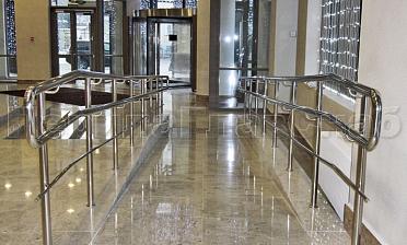 Ограждение пандуса с одним ригелем купить в Москве