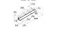 Комплект профиля козырькового анодированного, для стекла 16 мм (8+8 мм), 1000 мм  k300-16-1000
