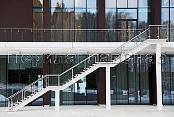 Ограждения из нержавейки со стеклом в Москве. Готовые проекты ПерилаГлавСнаб - фото 4