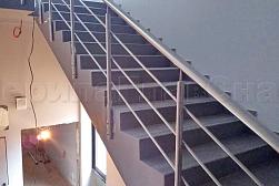 Ограждения из нержавеющей стали с тремя ригелями в Москве. Готовые проекты ПерилаГлавСнаб - фото 8