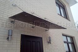 Стеклянные козырьки на вантах в Москве. Готовые проекты ПерилаГлавСнаб - фото 27