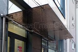 Стеклянные козырьки на вантах в Москве. Готовые проекты ПерилаГлавСнаб - фото 31