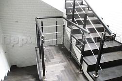 Ограждения из нержавеющей стали с тремя ригелями в Москве. Готовые проекты ПерилаГлавСнаб - фото 6