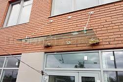 Стеклянные козырьки на вантах в Москве. Готовые проекты ПерилаГлавСнаб - фото 7