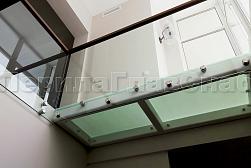 Цельностеклянные ограждения на несущем стекле в Москве. Готовые проекты ПерилаГлавСнаб - фото 27