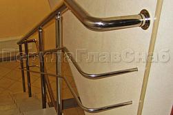 Перила и ограждения из нержавеющей стали с двумя ригелями в Москве. Готовые проекты ПерилаГлавСнаб - фото 12