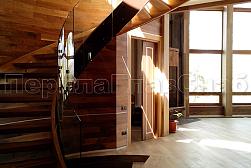 Стеклянные перила для винтовых лестниц в Москве. Готовые проекты ПерилаГлавСнаб - фото 17