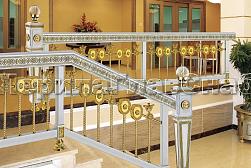 Латунные перила под золото в Москве. Готовые проекты ПерилаГлавСнаб - фото 18