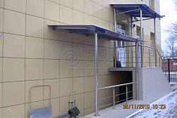 Козырьки и навесы на металлокаркасе в Москве. Готовые проекты ПерилаГлавСнаб - фото 19