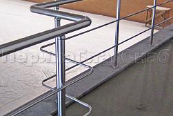 Перила и ограждения из нержавеющей стали с двумя ригелями в Москве. Готовые проекты ПерилаГлавСнаб - фото 13