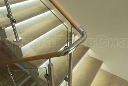 Ограждения из нержавейки со стеклом в Москве. Готовые проекты ПерилаГлавСнаб - фото 6