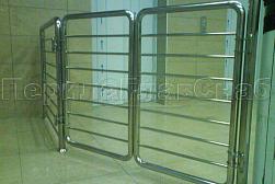 Нержавеющие калитки с горизонтальным заполнением в Москве. Готовые проекты ПерилаГлавСнаб - фото 8