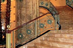 Латунные перила под золото в Москве. Готовые проекты ПерилаГлавСнаб - фото 3