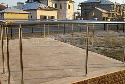 Ограждения и перила без ригелей из нержавеющей стали (без заполнения) в Москве. Готовые проекты ПерилаГлавСнаб - фото 11