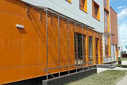 Козырьки и навесы на металлокаркасе в Москве. Готовые проекты ПерилаГлавСнаб - фото 15