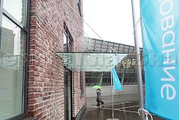 Стеклянные козырьки на вантах в Москве. Готовые проекты ПерилаГлавСнаб - фото 22