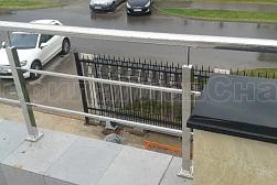 Перила и ограждения из нержавеющей стали с двумя ригелями в Москве. Готовые проекты ПерилаГлавСнаб - фото 7