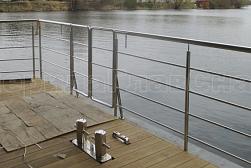 Нержавеющие калитки с горизонтальным заполнением в Москве. Готовые проекты ПерилаГлавСнаб - фото 5