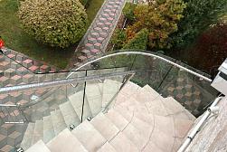 Стеклянные перила для винтовых лестниц в Москве. Готовые проекты ПерилаГлавСнаб - фото 13