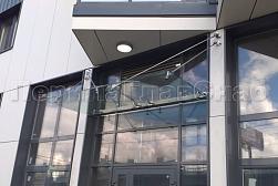 Стеклянные козырьки на вантах в Москве. Готовые проекты ПерилаГлавСнаб - фото 12