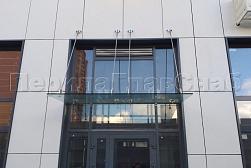 Стеклянные козырьки на вантах в Москве. Готовые проекты ПерилаГлавСнаб - фото 11